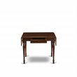 East West Furniture Monza Rectangular Wood Dining Table in Mahogany