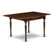 East West Furniture Monza Rectangular Wood Dining Table in Mahogany