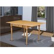 East West Furniture Monza Rectangular Wood Dining Table in Oak