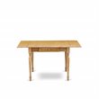 East West Furniture Monza Rectangular Wood Dining Table in Oak