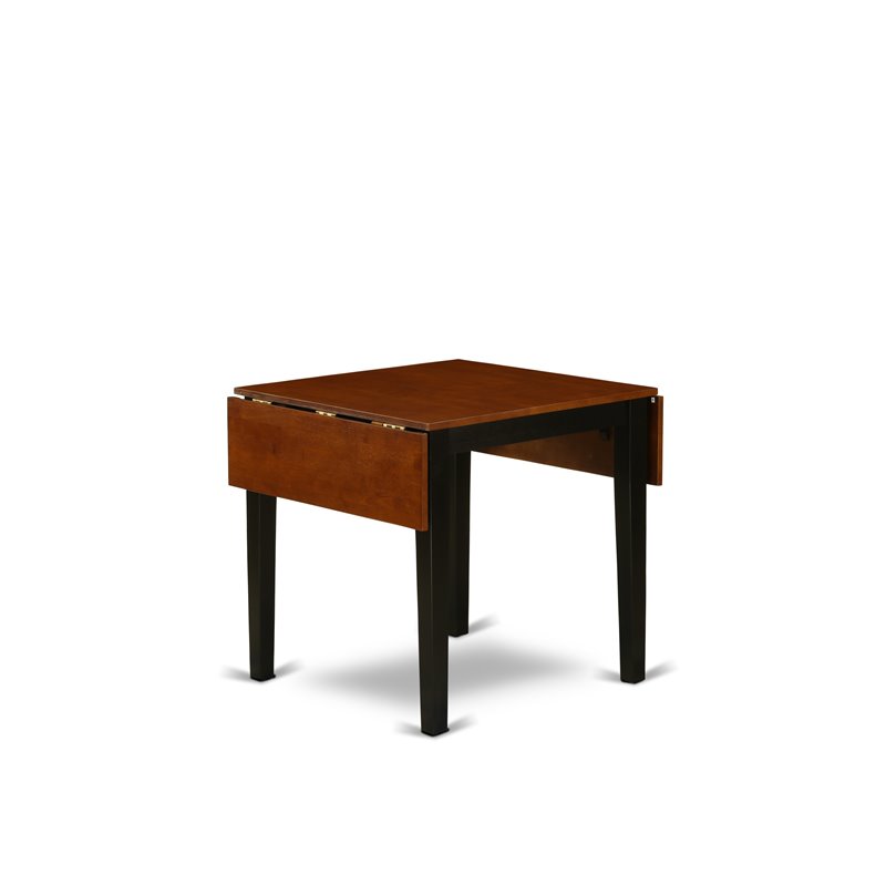 East West Furniture Norden Rectangular Wood Dining Table in Black/Cherry