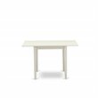 East West Furniture Norden Rectangular Wood Dining Table in Linen White