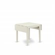 East West Furniture Norden Rectangular Wood Dining Table in Linen White