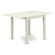 East West Furniture Norden Rectangular Wood Dining Table in Linen White