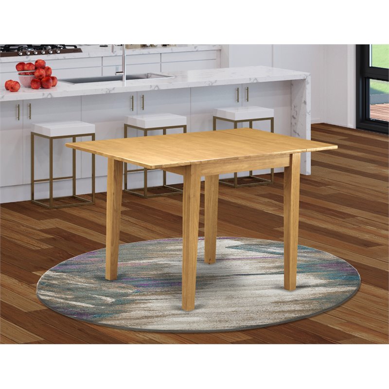 East West Furniture Norden Rectangular Wood Dining Table in Oak