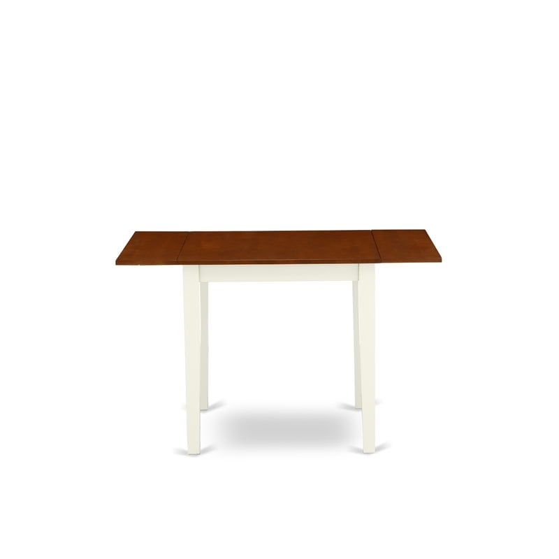 East West Furniture Norden Rectangular Wood Dining Table in Cream/Cherry