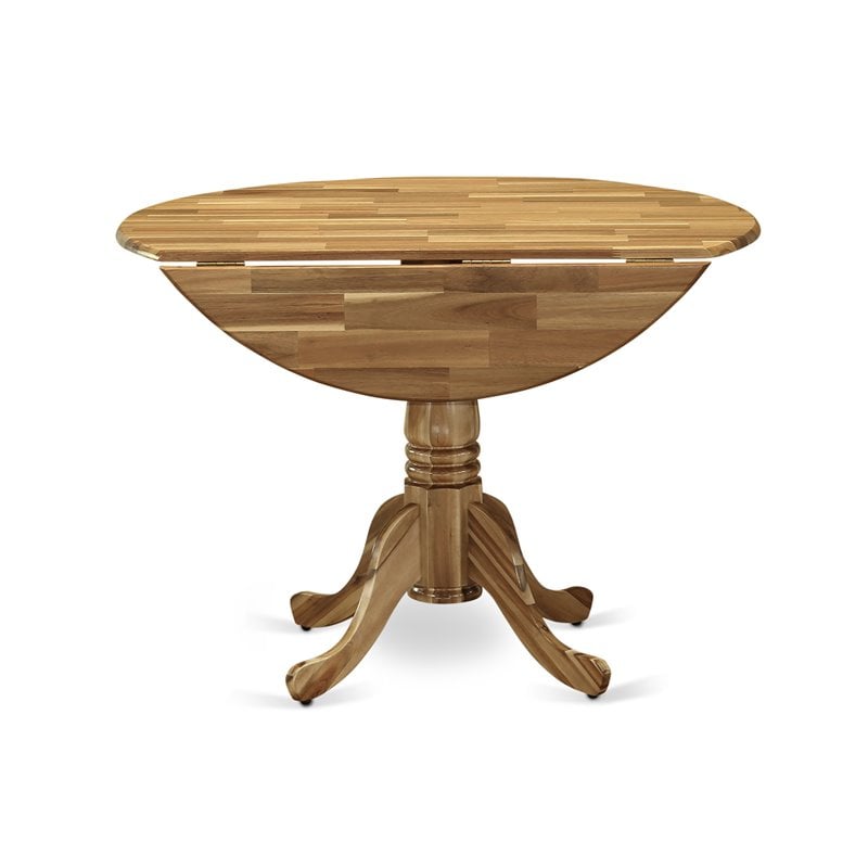 East West Furniture Dublin Traditional Wood Dining Table in Natural