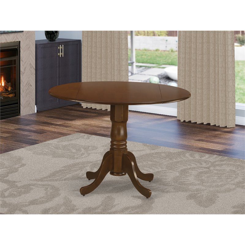 East West Furniture Dublin Traditional Wood Dining Table in Espresso