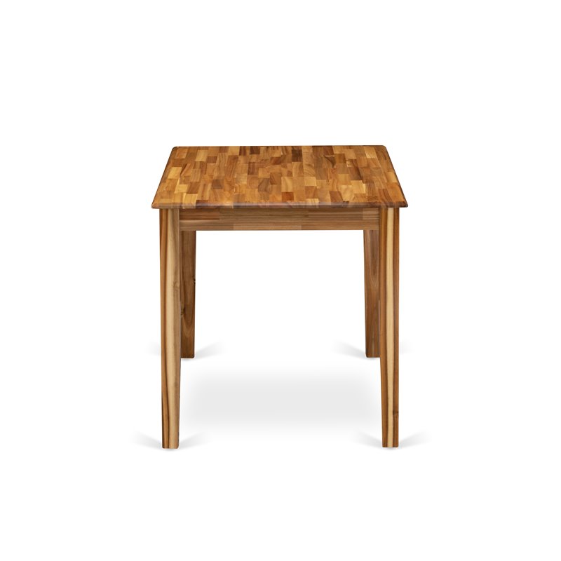 east west furniture yarmouth rectangular wood dining table in natural