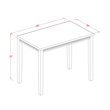 East West Furniture Yarmouth Rectangular Wood Dining Table in Natural