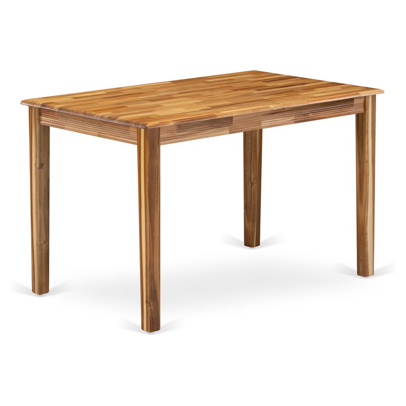 East West Furniture Yarmouth Rectangular Wood Dining Table in Natural