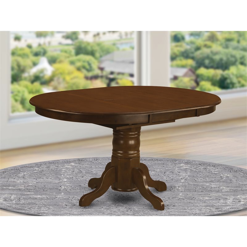East West Furniture Kenley Traditional Wood Dining Table in Espresso