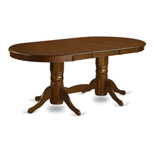 East West Furniture Vancouver Oval Traditional Wood Dining Table in Espresso