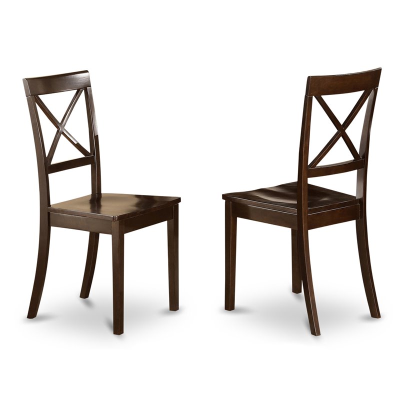 East West Furniture Parfait 5-piece Wood Kitchen Table Set in Cappuccino