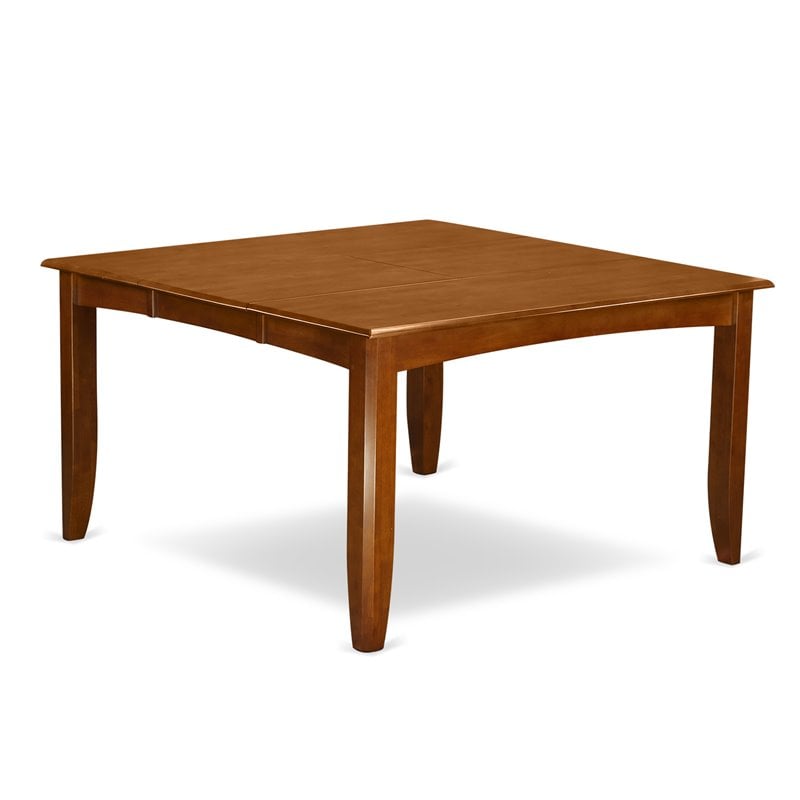East West Furniture Parfait 5-piece Dining Table and Chair Set in Saddle Brown