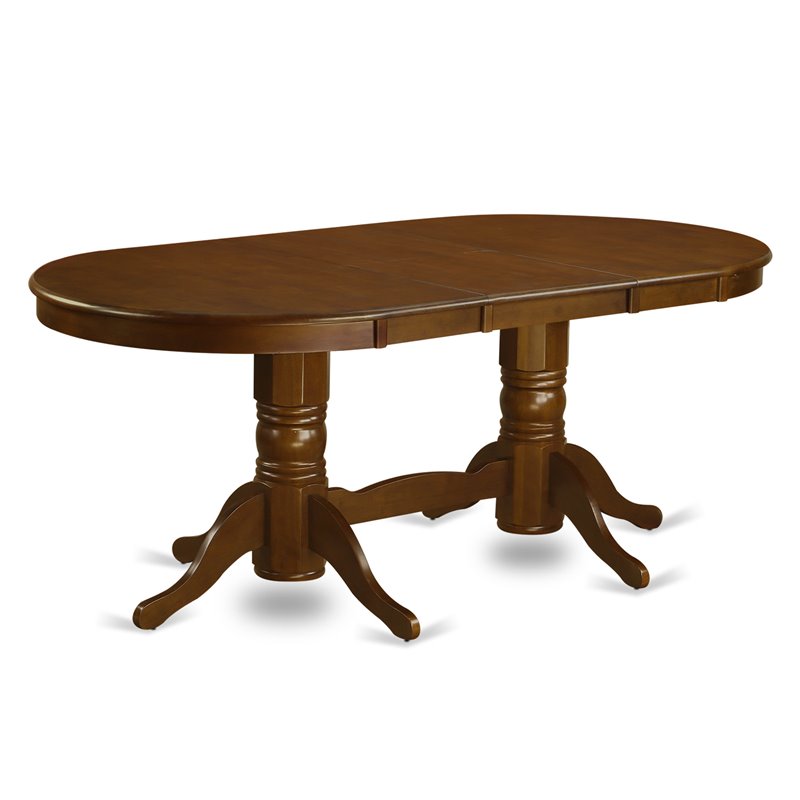 East West Furniture Vancouver 5-piece Wood Dining Table Set in Espresso