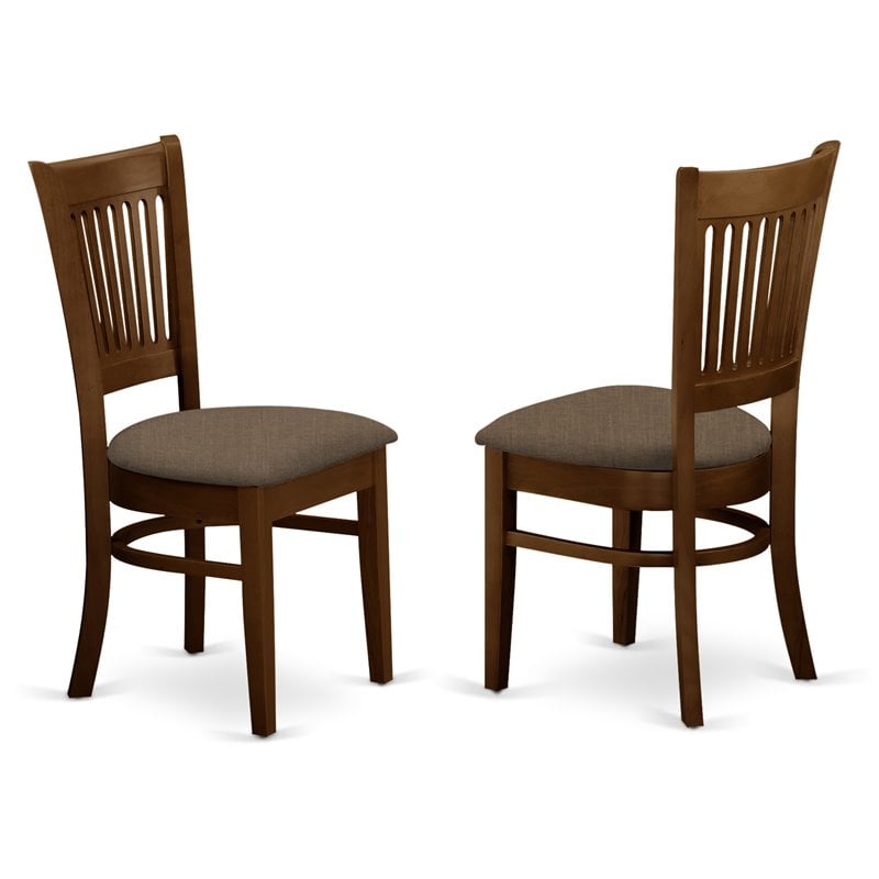 East West Furniture Vancouver 5-piece Wood Dining Table Set in Espresso