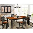 East West Furniture Quincy 5-piece Dining Set with Rectangular Table in Black