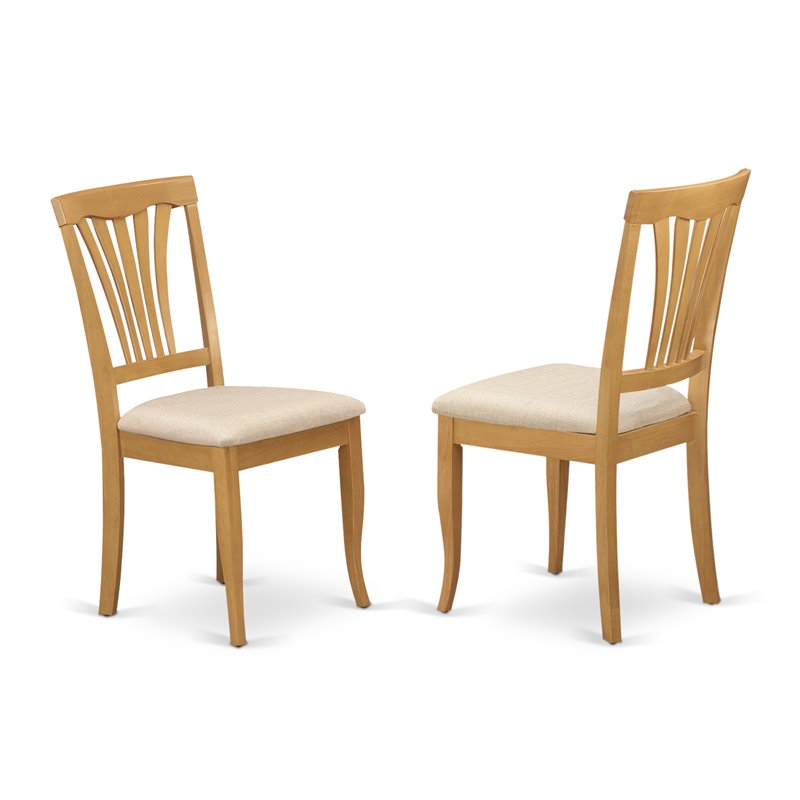 East West Furniture Vancouver 5-piece Wood Dining Room Set in Oak