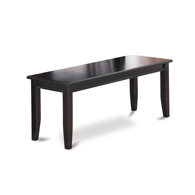 East West Furniture Dudley 6-piece Traditional Wood Kitchen Table Set in Black