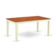 East West Furniture Nicoli 7-piece Wood Dining Table and Chairs in Cherry