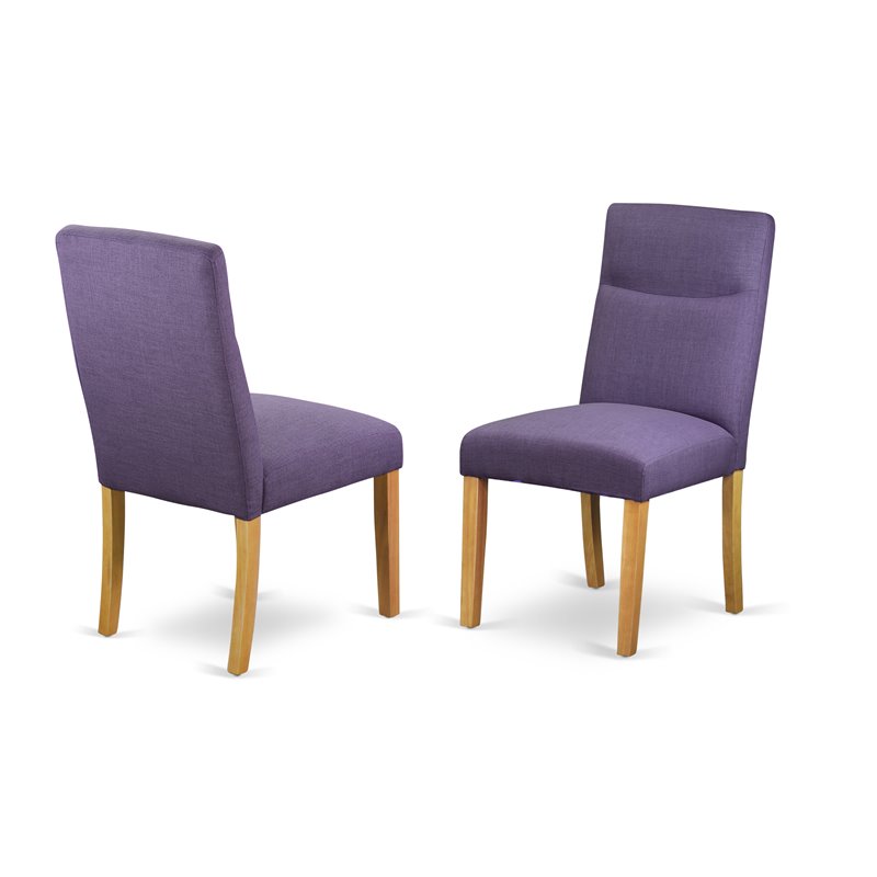 East West Furniture Monza 3-piece Wood Dining Set in Oak/Dahlia
