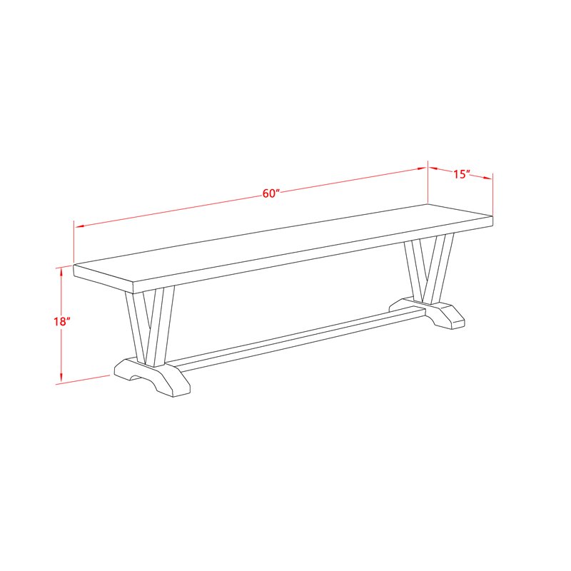 East West Furniture V-Style 60