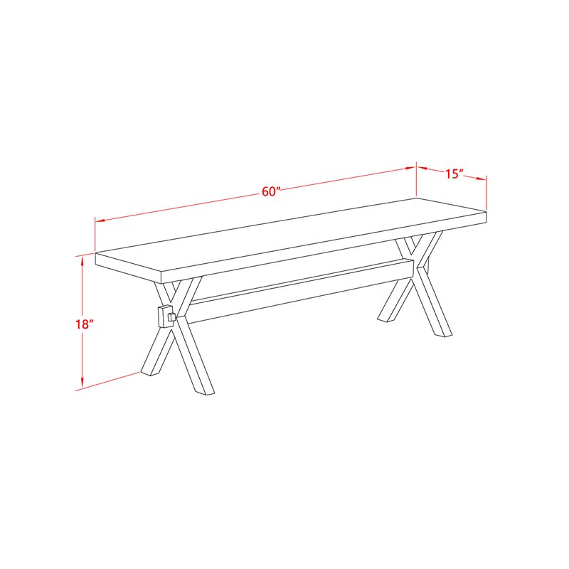 East West Furniture X-Style 60