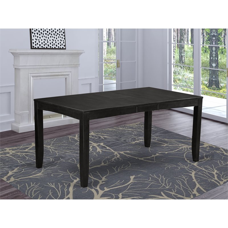 East West Furniture Lynfield Rectangular Wood Dining Table in Cappuccino