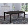 East West Furniture Lynfield Rectangular Wood Dining Table in Cappuccino