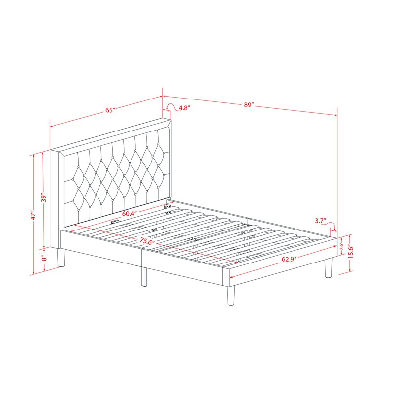 East West Furniture 3-piece Traditional Wood Bed Set with Nightstand in Brown