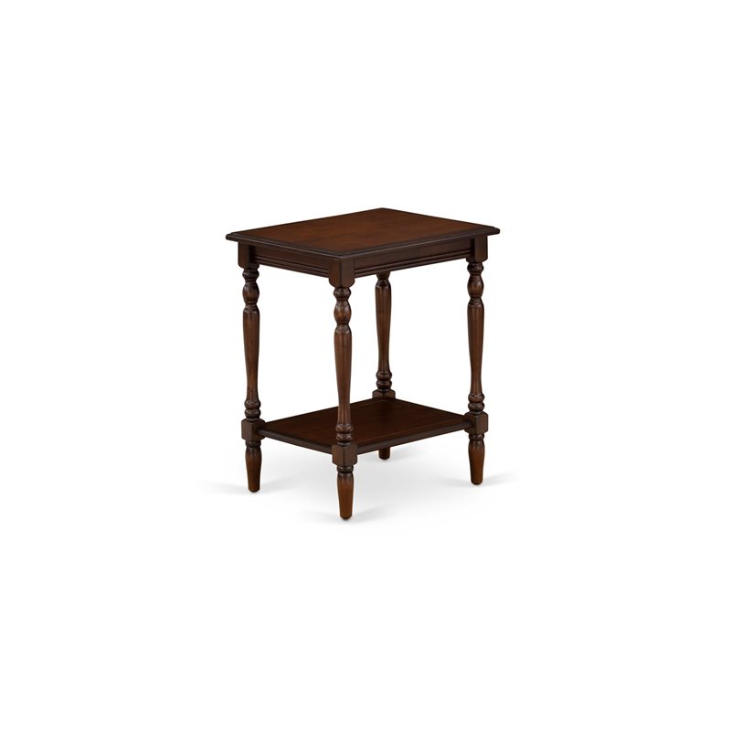 East West Furniture Nolan 3-Piece Wood Queen Bedroom Set in Brown/Mahogany