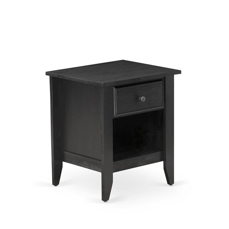 East West Furniture Granbury 2 Pieces Wood Full Bedroom Set in Brown/Black
