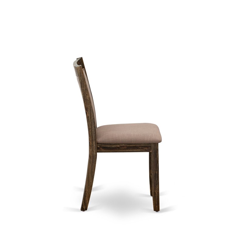 East West Furniture Ferris 5-Piece Wooden Dining Set in Jacobean/Coffee