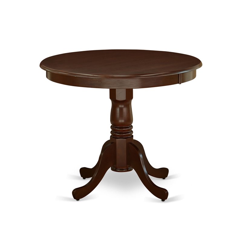 East West Furniture Antique 3-Piece Wooden Dining Set in Mahogany