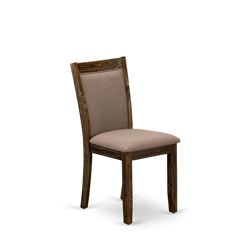 East West Furniture Ferris 5-Piece Wood Dining Set in Jacobean/Coffee