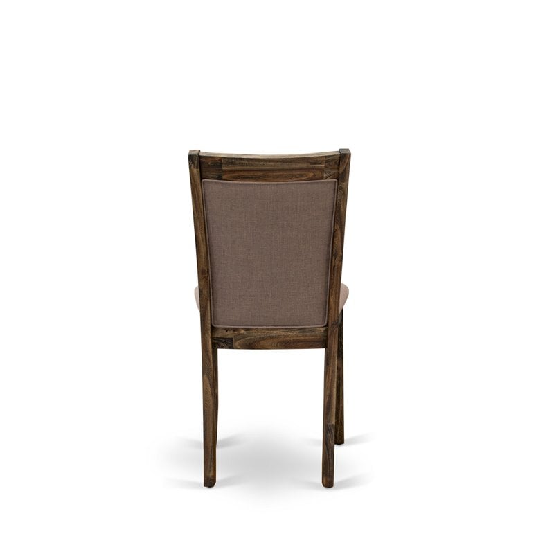 East West Furniture Ferris 5-Piece Wood Dining Set in Jacobean/Coffee