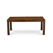 East West Furniture Lismore 7-Piece Wood Dining Set in Antique Walnut/Light Tan