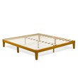 East West Furniture Denton Engineered Wood King Platform Bed in Rustic Oak