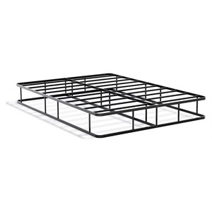 East West Furniture Dothan Traditional Metal Full Bed Frame in Black