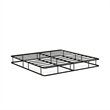 East West Furniture Dothan Traditional Metal King Bed Frame in Black