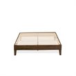 East West Furniture Navarro Traditional Engineered Wood Full Bed in Walnut