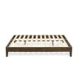 East West Furniture Navarro Traditional Engineered Wood King Bed in Walnut