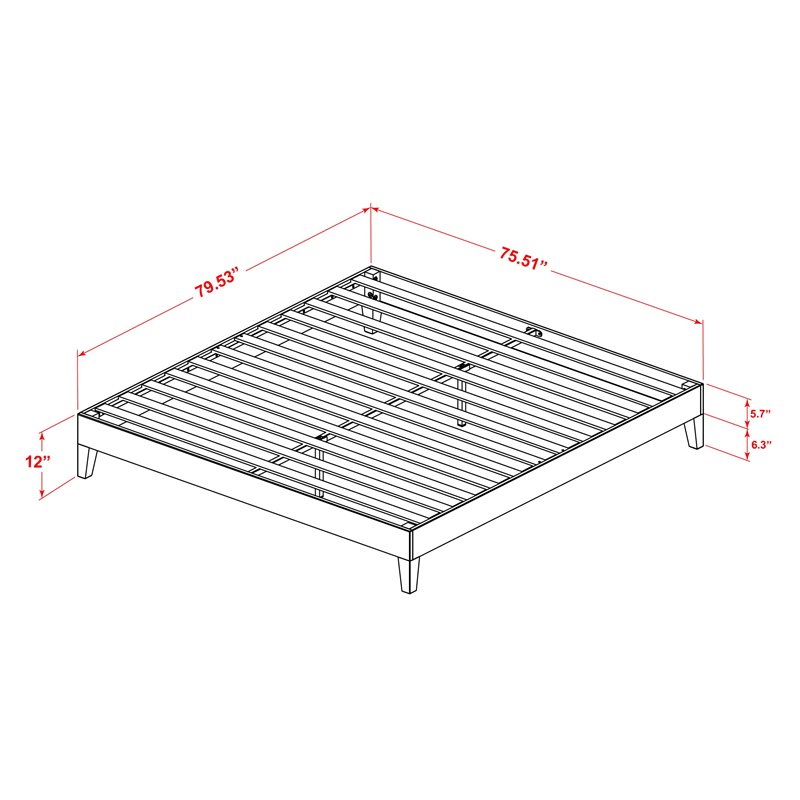 East West Furniture Navarro Traditional Engineered Wood King Bed in Oak