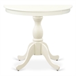 AST-LWH-TP - Dining Table - Linen White Top and Linen White Pedestal Leg Finish