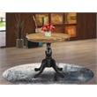 AST-NBK-TP - Dining Table - Natural Table Top and Black Pedestal Leg Finish