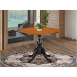 DST-BCH-TP - Kitchen Table - Cherry Table Top and Black Pedestal Leg Finish