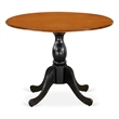 DST-BCH-TP - Kitchen Table - Cherry Table Top and Black Pedestal Leg Finish