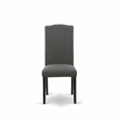 ESEN3-BCH-20 - Dining Table and 2 Parson Chairs with High Back - Black Finish