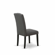 ESEN3-BCH-20 - Dining Table and 2 Parson Chairs with High Back - Black Finish